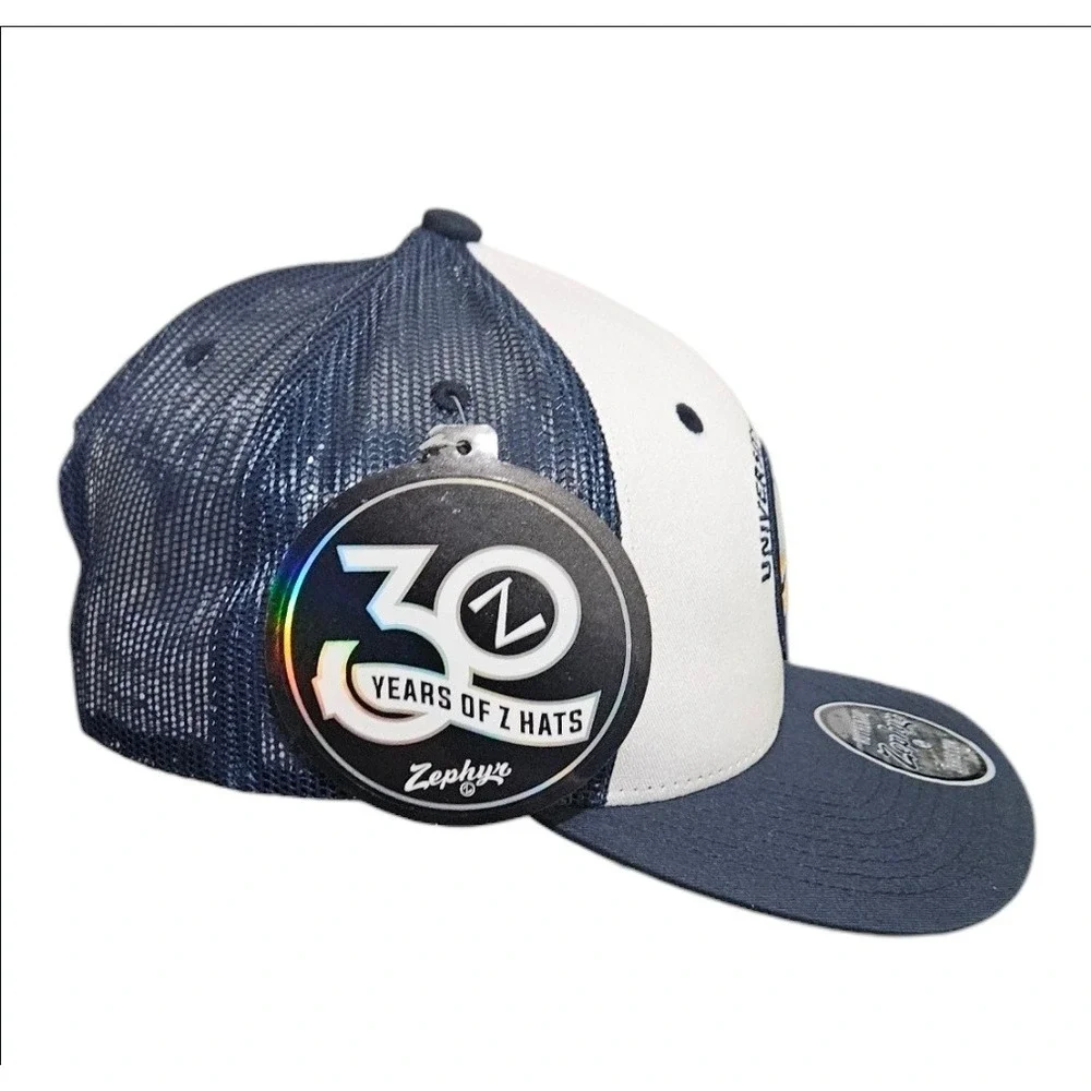 Michigan Wolverines Zephyr Trucker Hat‎ Snapback Blue Football Basketball New